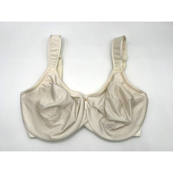 Wacoal Bodysuede Ultra Full Figure Seamless Underwire Bra Cream 85185 34DD - Picture 1 of 13